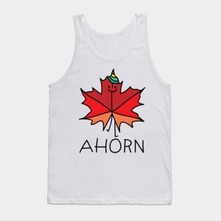 Maple leaf as a unicorn Tank Top